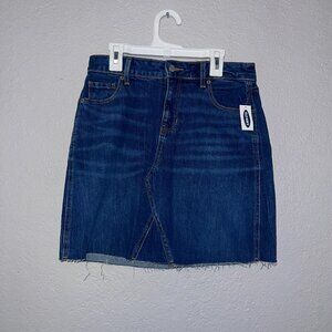 Old Navy Women Denim Jean Midi Skirt